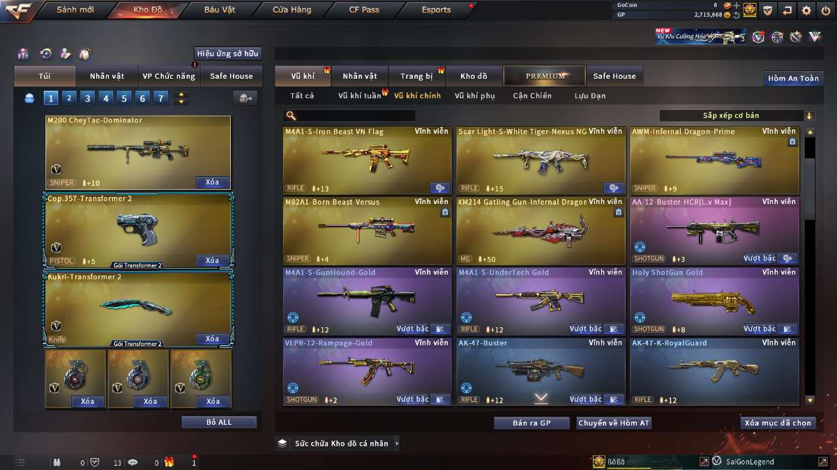 shop acc cf uy tin gia re